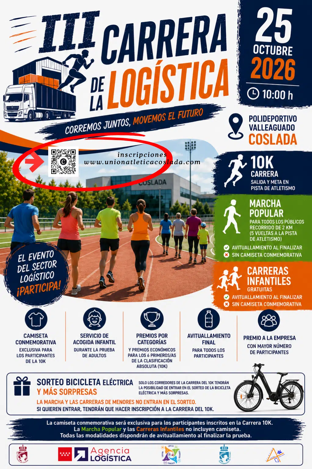 Abiertas las inscripciones para la III Carrera de la Logística de Coslada 2026